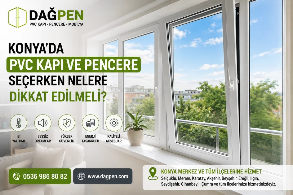 Konya’da PVC Kapı ve Pencere Seçerken Nelere Dikkat Edilmeli?