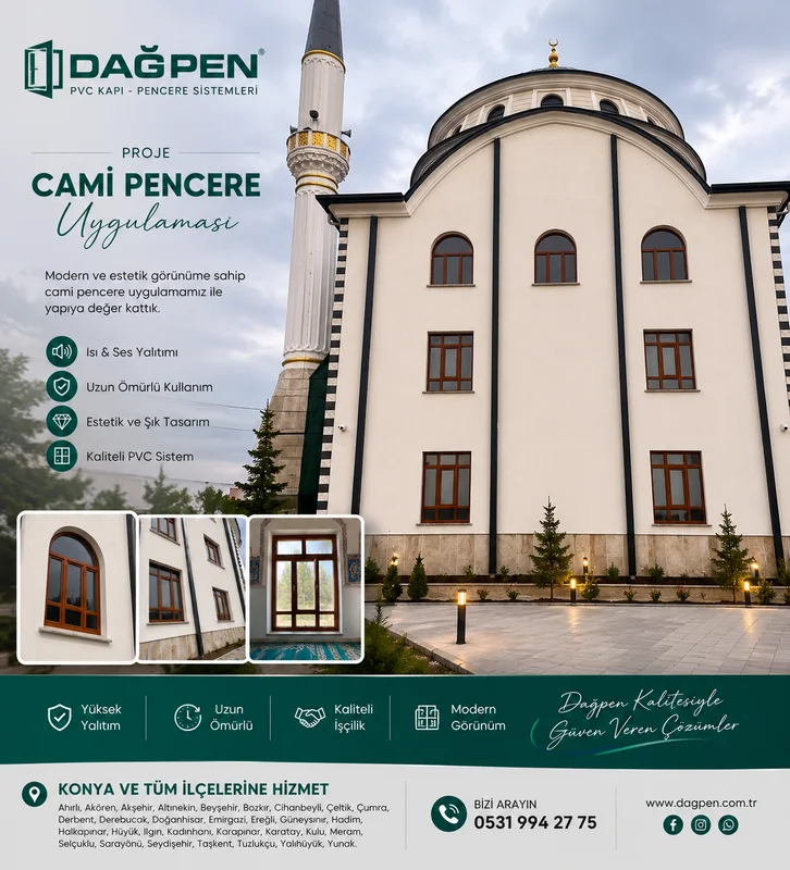 Konya Cami PVC Pencere Uygulaması